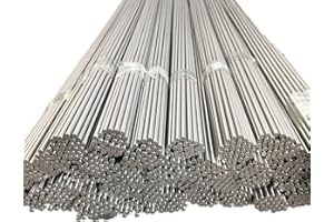 RISON-Titanium Lot de 5 Tiges en Titane Grade 5, Solide Rond Tige [Ø 1mm – Ø 50mm] en Alliage de Titane TC4, Massif Barre en Métal, Rond Matériau B348 Titanium Bar Rod (Ø 7mm x 500mm Longueur)
