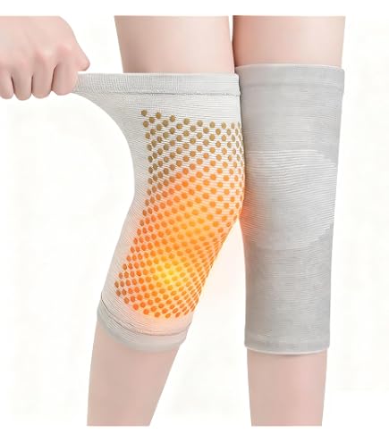 Ginocchiere Termiche In Cashmere – Lunghe 38/51 Cm, Antivento, Compressione, Antiscivolo, Per Artrite, Sci, Ciclismo E Anziani (taglie L E XL)