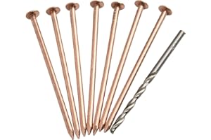 babominimer Lot de 25 clous tueurs d'arbres en cuivre de 10,2 cm, fabriqués en cuivre pur, de puissance contre les arbres et les racines, équipement de jardinage essentiel