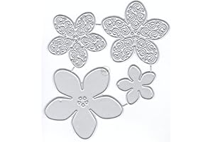 DzIxY Sovrapposizione modello fiori taglio in metallo muore per la creazione di carte kit goffratura carta fustella ritagli macchina stencil tasche di stoccaggio forniture