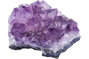 Nupuyai Natürliche Amethyst Druse Rohstein Unregelmäßig Kristall Cluster Drusenstück Reiki Heilstein Dekoration
