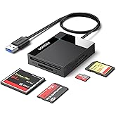 Ugreen USB 3.0 4'&uuml; 1 Arada Kart Okuyucu, Siyah