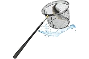 PRITOK Épuisette télescopique - Filet papillon - Épuisette de pêche : accessoires de pêche en plein air - Épuisette pour enfants, épuisette d'insectes pour papillons, oiseaux, poissons