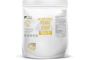 Energy Feelings Flocons de Levure Nutritionnelle Saveur Ail et Fromage 250g, Levure Inactive Riche en Vitamine B et en Protéines à 43%, Vegan, Sans Gluten, Parfait pour les Plats Végétariens