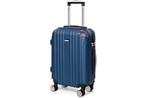 Todeco Valise de Voyage, Rigide e Légère ABS Valise de Voyage à roulettes Valises