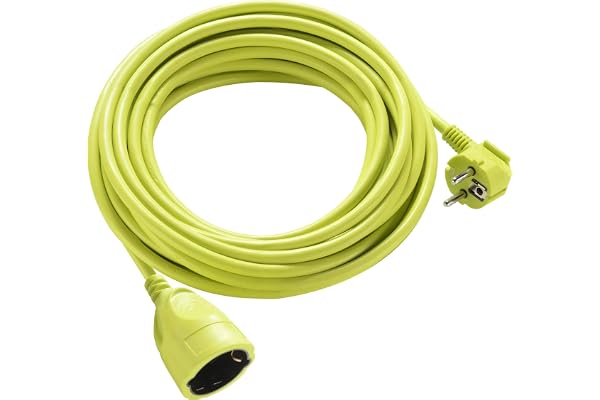 Masterplug förlängningskabel, 10 m, Schuko-förlängning, elektronisk förlängning för utomhusbruk, IP44