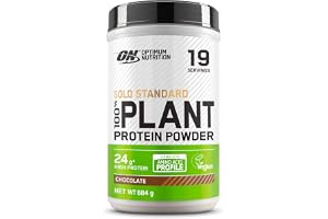 Optimum Nutrition Gold Standard 100% Växtbaserat Protein Pulver, Double Rich Chocolate, 684g, 20 Portioner