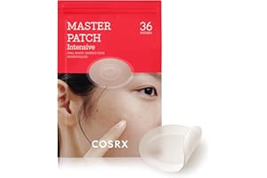 ‎COSRX COSRX Master Patch Intensiv 36 Counts, Teebaumöl Ovalförmiges Acne Pimple Pactches Pickel Pflaster Anti Akne Blemish A.D.F Hydrokolloid Hautpflaster Treatment Facial Spots Dots, Korean Skincare