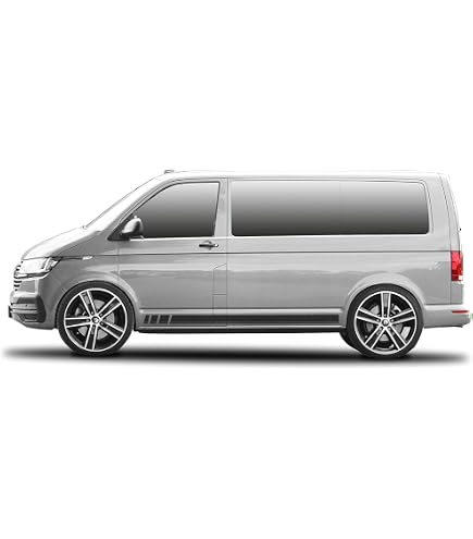 Autocollant Latéral California Pour VW T4/T5/T6/T6.1 BellaFolia - Bandes Décoratives 12,5cm - Empattement Court/long