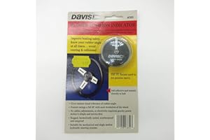 DAVIS INSTRUMENTS Davis Rudder Position Indicator - Metal - Suitable for Mechanical & Hydraulic Steering - Waterproof