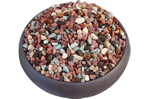 YUNSTK Naturalna skała wulkaniczna do doniczek, kamienie dekoracyjne, mulch lawowy, kamienie lawowe z porowatą powierzchnią, doniczki, dekoracja do kwiatów, drenaż, sukulenty ogrodowe, kaktusy, 900 g