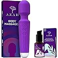 AZAH Massager Machine for Pain Relief | Full Body Electric Massager | 10 Vibration Speeds and Patterns | Lubricant Gel 30 ml | COMBO, Purple
