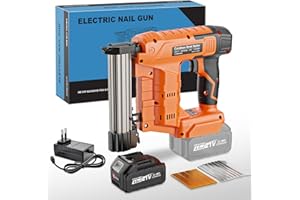 blayram Akku Tacker Kompatibel mit Makk-iita 18V, 2-in-1 Elektrotacker Nagelpistole, enthält 1 x 4.0Ah Akku, 800 Nägel und 800 Tackerklammer für Holz, DIY und Polsterarbeiten