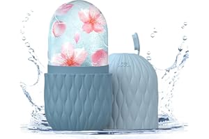 WishesMar Rullo di Ghiaccio per Facciale e Occhi, Ice Roller viso Massaggiatore di Ghiaccio - Effettivamente Sollievo dal Gonfiore, Anti Rughe, Riduci i Pori, Migliora l'elasticità della Pelle