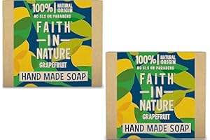 Faith in Nature - Sapone al pompelmo, 100 g, confezione da 2