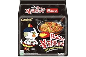 Samyang Stir Fried Hot Chicken Flavour Ramen Noodles, Pack of 5
