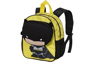 KARACTERMANIA DC Comics Batman Bobblehead-Mochila Pocket, Amarillo, 22 x 28 cm, Capacidad 6 L