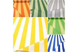 TOLKO Sun Protection Awning Fabrics Sold by the Metre for Sewing with UV Protection 50+, Waterproof, Extra Durable, No Fading (Yellow White)