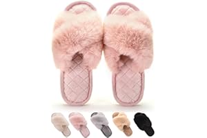 Gainsera Kapcie damskie, pluszowe pantofle, zimowe, ciepłe, miękkie, do wnętrz