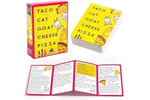 LGWJHCY Taco Cat Goat Cheese Pizza Taco Cat Goat Cheese Pizza Card Game Blue Orange Party Game for 2-8 Players Ages 8+ Years, 10-30 Minutes Playing Time