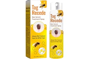 FVPKYUR 20ml Spray De Abeja, Spray De EliminacióN De Verrugas, Tag Recede Veneno De Abeja, Eliminación De Lunares, Con Extractos Vegetales Natural De Acción Rápida Sin Dolor Unifica El Tono De Piel