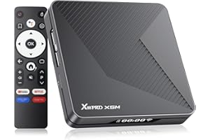 BL Android TV Box 14.0, Android Box 2025 4GB RAM 64GB Storage, Smart Box for TV with S905X5M 2.0GHz Quad-core CPU 4K Tv Box Support WiFi 6 2.4G/5.8G Dual-WiFi AI-SR 3D HDR10+ 1000M Ethernet BT5.0 USB 2.0