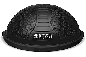 Bosu Half Ball Home Balance Trener do ćwiczeń siłowych i elastycznych z wytrzymałym materiałem odpornym na rozerwanie i pompką ręczną
