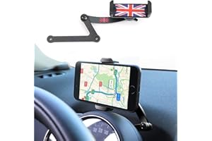 FIEMACH Mini Cooper uchwyt na telefon komórkowy, składany, niewidoczny obrót o 360°, uchwyt GPS do Mini Cooper F54 F55 F56 F60 (Mini F)