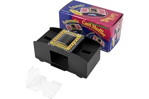LTXDJ Automatic Card Shuffler, Battery Operated Electric Card Shuffler for Family Party Poker/Blackjack/UNO (Shuffler-2 decks)