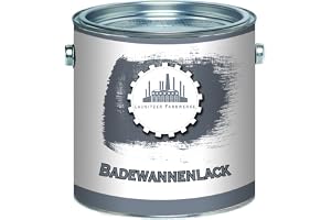 traditionell 2K emaljlack badkar GFK-lack emaljbeskiktning högkvalitativ speciallack FÄRGVAL badkar, tvättfat, duschkar, kakelfärg (1 L, Vit) Lausitzer Farbwerke