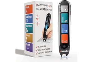 Scanmarker Pro | Lápiz Escáner Traductor y Lápiz Lector de Texto | Bolígrafo Traductor de Idiomas Multilingüe para Lectura, Aprendizaje de Idiomas e Apoyo a la Dislexia
