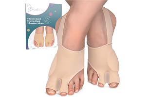 HALUTO Hallux valgus korrigeringsbandage med hälband, tåråtskiljare, hallux valgus, tåråtskiljare, stortå, hallux valgus-stru
