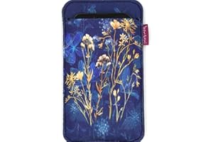 Arco Design bertoni Felt and Fabric Mobile Phone Case for Smartphones e.g. iPhone 15/14/14 Pro Max/13/13 Pro/12/11, Galaxy S23/S22+/S21+/S20, Redmi, Pixel 7/6 - Women's Mobile Phone Sock Colourful