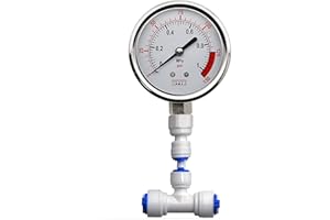 DIGITEN Water Pressure Gauge Meter 0-1.0MPa 0-150psi 1/4" for Reverse Osmosis System Pump
