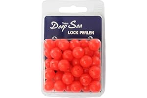 ‎TEAM DEEP SEA Team Deep Sea Lock Beads Japanese Red Pack of 50 12 mm