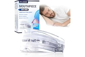 PEUTPY Férula Antironquidos, Dispositivos Anti Ronquidos, Aliviar Los Ronquidos, Mejora efectiva del sueño, Fácil de usar, Adecuado para uso diario, Para hombres y mujeres