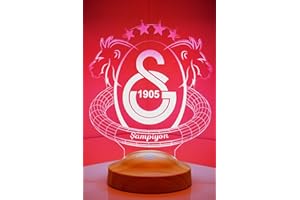 ‎GESCHENKELAMPE Geschenkelampe Für Istanbul Fans Nachttischlampe Personalisierbares 3D Led Lampe Geschenk schenke Dein individuellen Istanbul Fanartikel Taraftar (Standard)