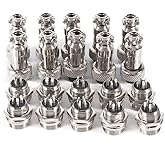 Walfront GX12 Aviation Connector Power Plug 4 Pin 12 mm Aviation Plug Male + Female Fittings Zinc Nickel-Plated Metal Socket 