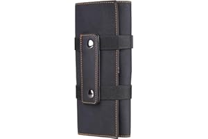 PERFEHAIR Aufbewahrungsbeutel für Haarschneide-Instrumente, Scheren-Aufbewahrungstasche für Frisöre, weicher Stoff, Farbe: Schwarz (1er Pack)