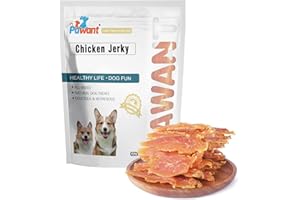 Pawant Chicken Jerky for Dogs Treats Training Snacks Dog Chew Treats Rawhide Free for Small and Large Dog 1lb/454g