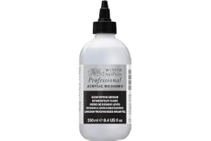 Winsor & Newton 3040932 långsam torkning medium – torkfördröjning för akrylfärger – 250 ml flaska