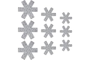 RTRTGS Protection Casseroles et Protège-Poêle, 9 Pièces Poele Protection(26/35/38CM), Premium Coussinets D'intercalaire Séparé et Protéger Les Surfaces de Votre Cuisine pour Éviter Les Rayures