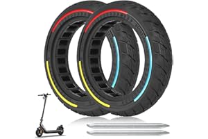 HPGAAVD Ruedas Macizas de 8.5 Pulgadas para Patinete Electrico,50/75-6.1 Ruedas de Patinete Electrico para Xiaomi M365/Pro 2/Pro/1S,8 1/2x2 Antipinchazos Neumáticos de Repuesto Delantera/Trasera-2PCS