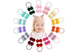 CHOICBABY Fascia elastica per capelli, per bambine, multicolore, morbida, 28 pezzi