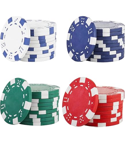 100 Jetons De Poker En Plastique MICREEN - 5 Couleurs, Boîte De Rangement Incluse - Parfait Pour Bingo, Apprentissage Du Comptage Et Jeux De Société Pour Enfants