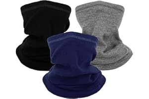 Lifwimner 3 Stück Loop Schal für Kinder, Winter Schlauchschal Halswärmer Winddicht Ski Maske für Outdoor Skifahren Radfahren