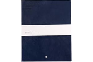 Montblanc Sketchbook 116930 Fine Stationery #149 skórzany notatnik A4, gładki z miękką okładką, kolor: indygo, 272 strony