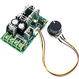 QWORK® DC Motor Speed Controller with overload protector 12V 24V 36V 48V 20A High Power Drive Module Adjustable Speed PWM Ele