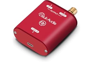 NOBSOUND Douk Audio U2 USB Convertisseur XMOS XU208 Interface Numérique TOSLINK Coaxial DOP SPDIF Adaptateur DSD64 PCM192Khz (Rouge)
