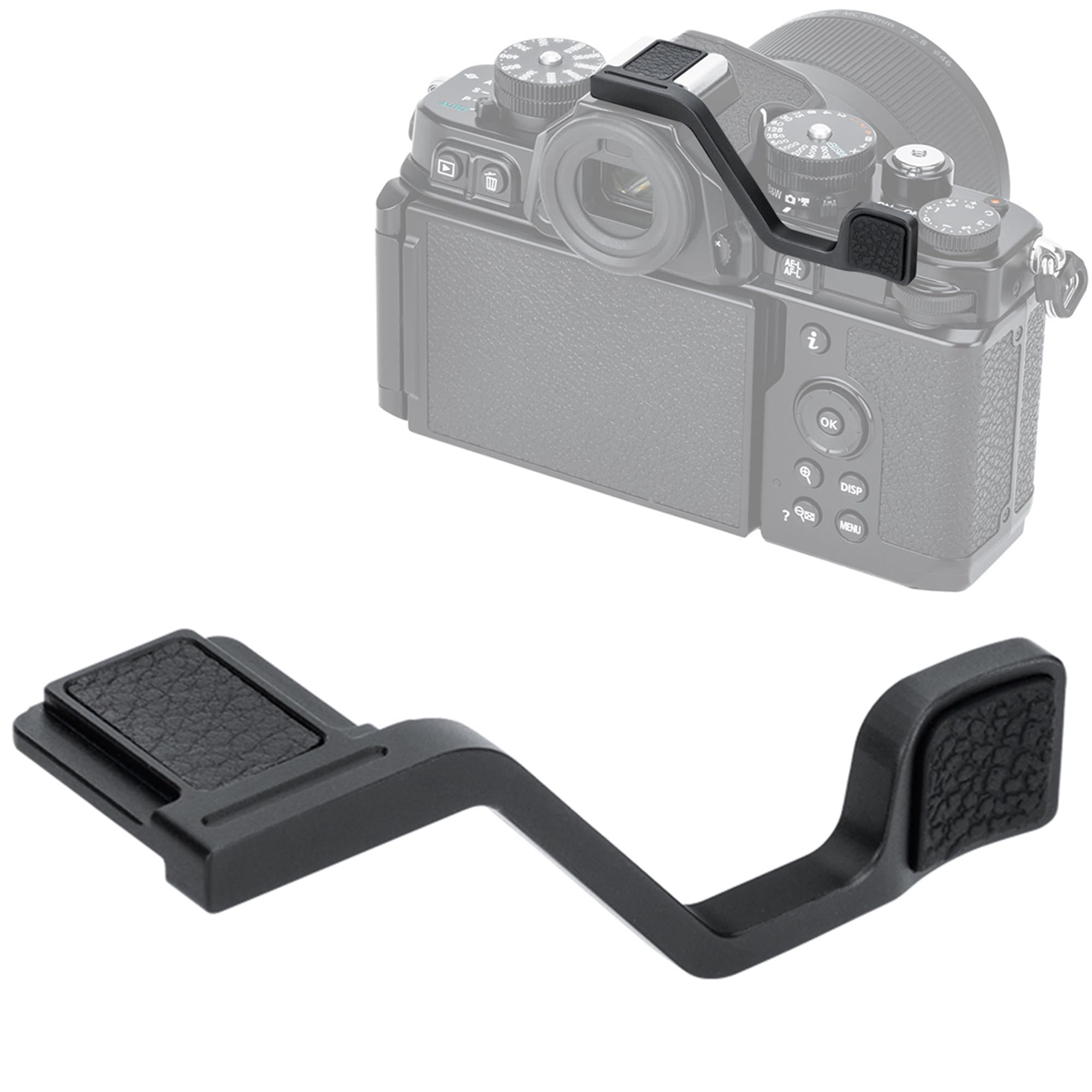 Zf Z f Thumb Up Grip, Aluminum Alloy Metal Thumb Up Grip for Nikon Zf Z f Camera with Hot Shoe Cover Protector Thumb Rest Support Holder, Not Affect The Use of Zf Z f Camera Buttons